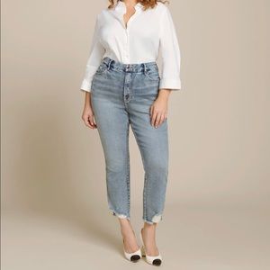 GOOD AMERICAN NWT Good Curve Straight Jean